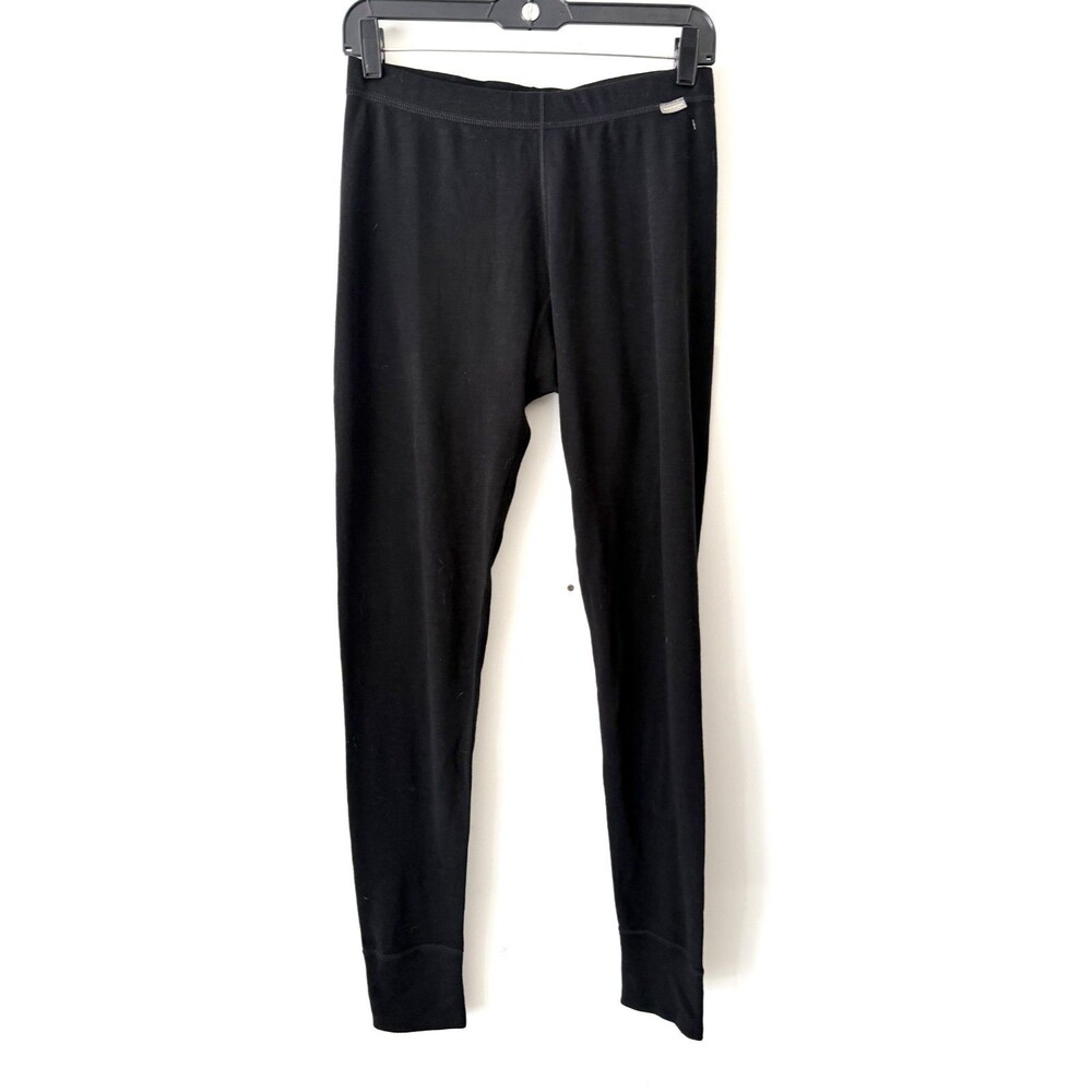 Meriwool Layera Base Layer Pants Womens Medium Black 100% Merino Wool Thermal